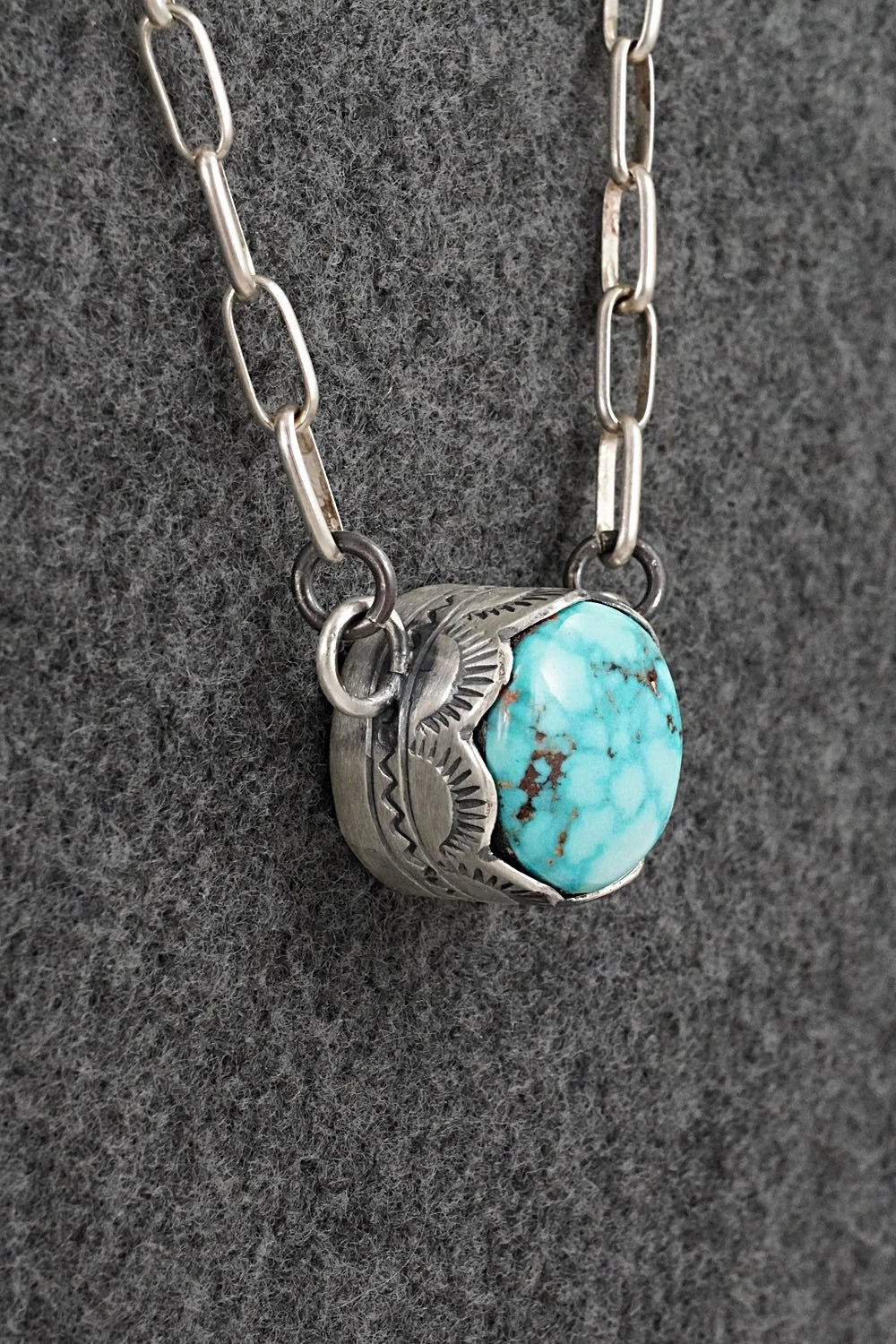 Turquoise & Sterling Silver Necklace - Randy Boyd