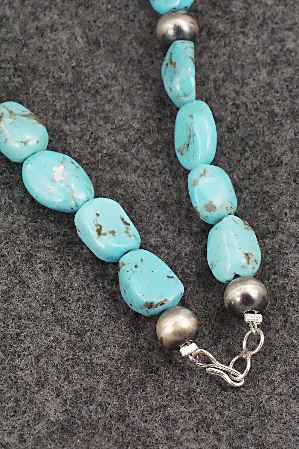 Turquoise & Sterling Silver Necklace - Doreen Jake