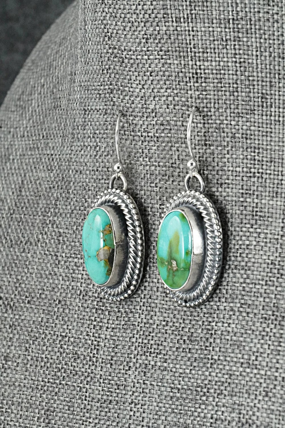 Turquoise & Sterling Silver Squash Blossom Set - Bobby Johnson