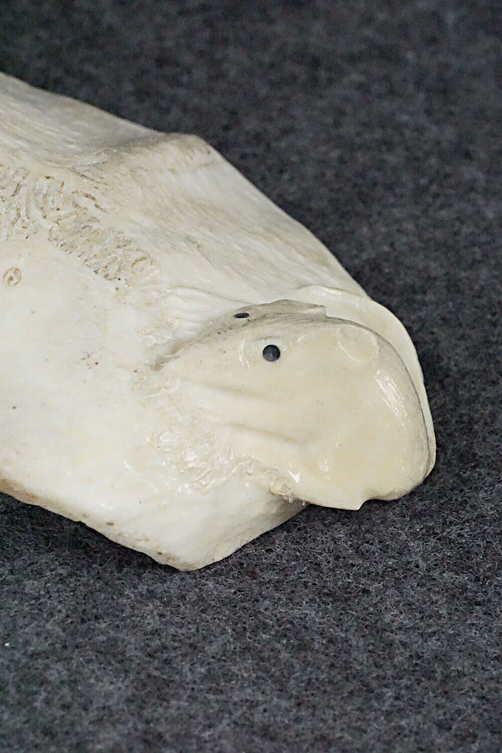 Rattlesnake & Mouse Zuni Fetish Carving - Maxx Laate