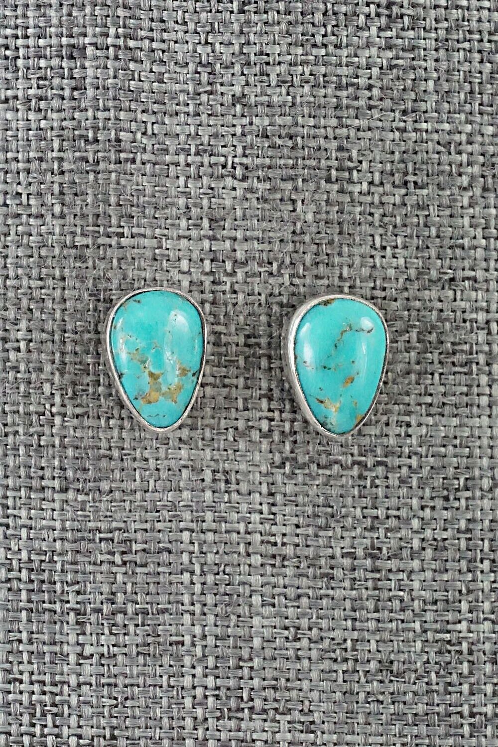 Turquoise & Sterling Silver Earrings - Marco Begaye