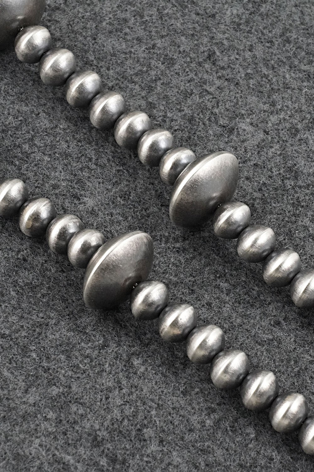 Sterling Silver Navajo Pearl Necklace 18" - Tonisha Haley