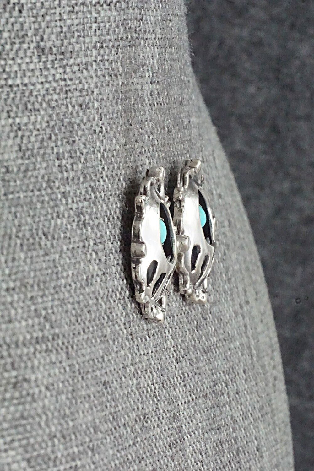 Turquoise & Sterling Silver Earrings - Annie Spencer