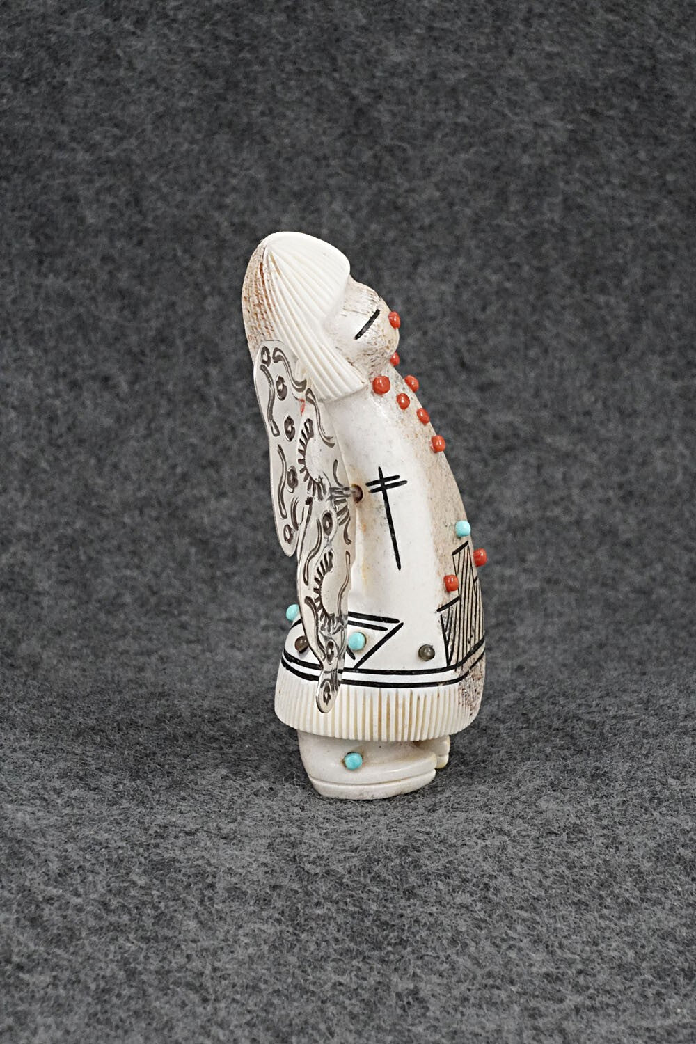 Butterfly Maiden Zuni Fetish Carving - Claudia Peina
