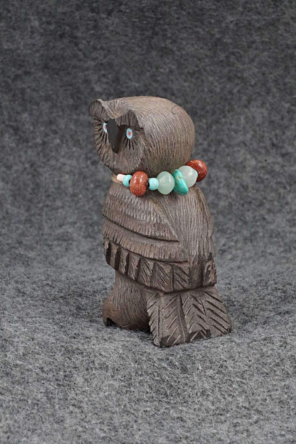 Owl Zuni Fetish Carving - Douglas Martza