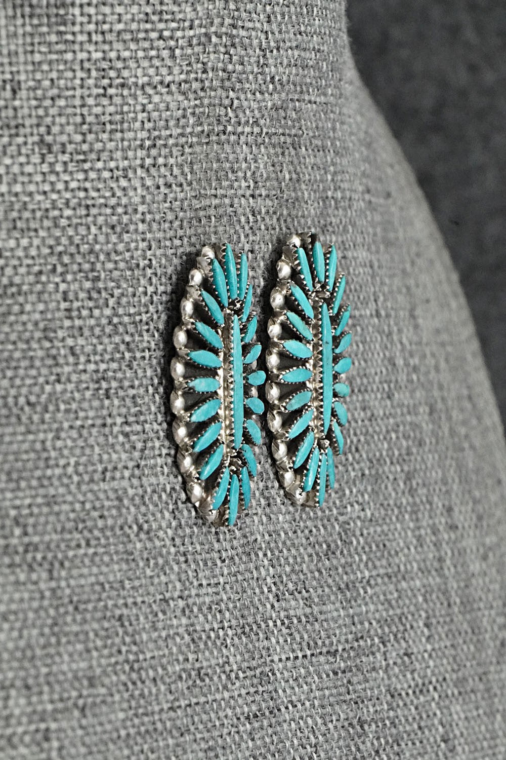 Turquoise & Sterling Silver Earrings - Lorena Peina