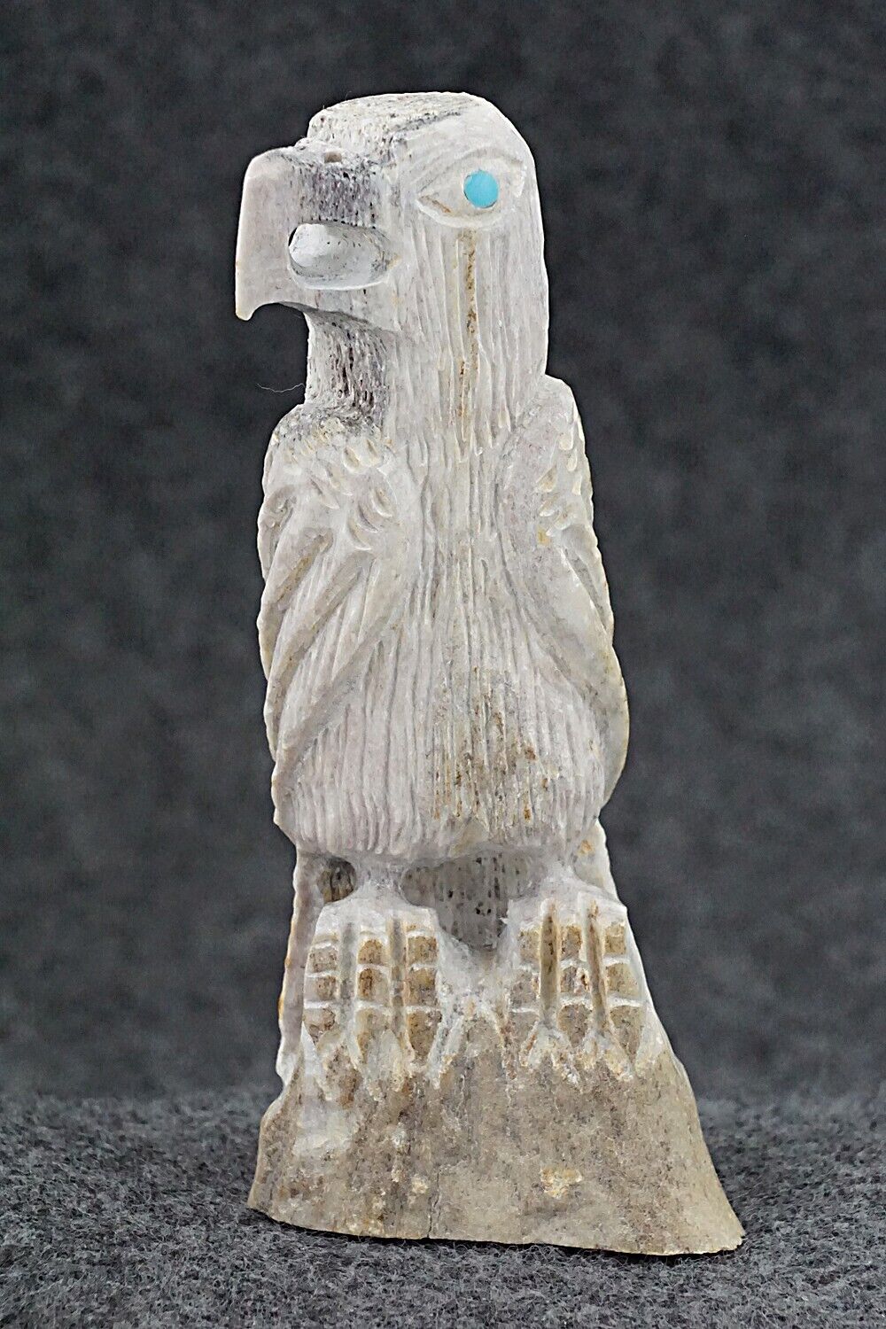 Eagle Zuni Fetish Carving - Garrick Weeka