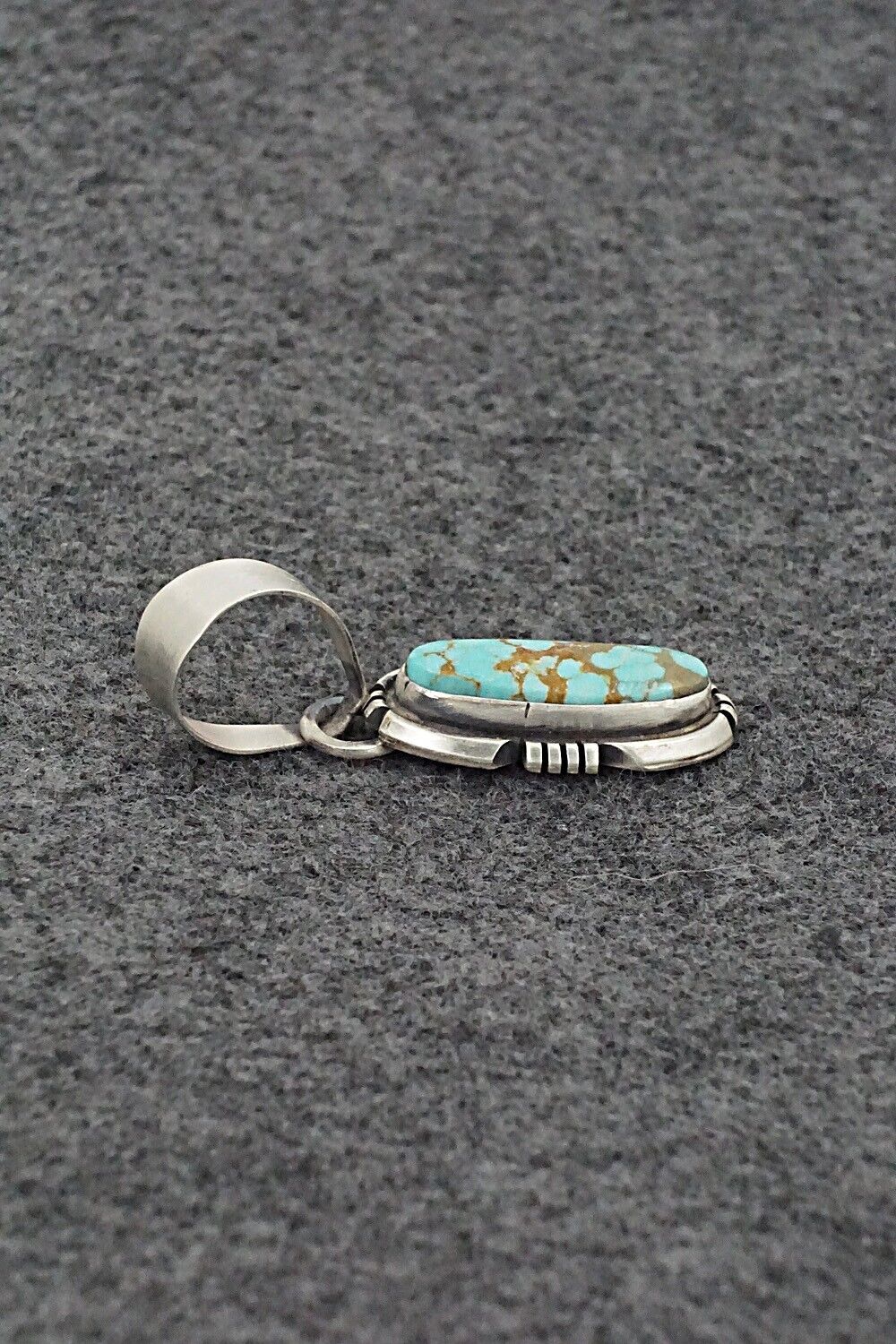 Turquoise & Sterling Silver Pendant - Randy Billy