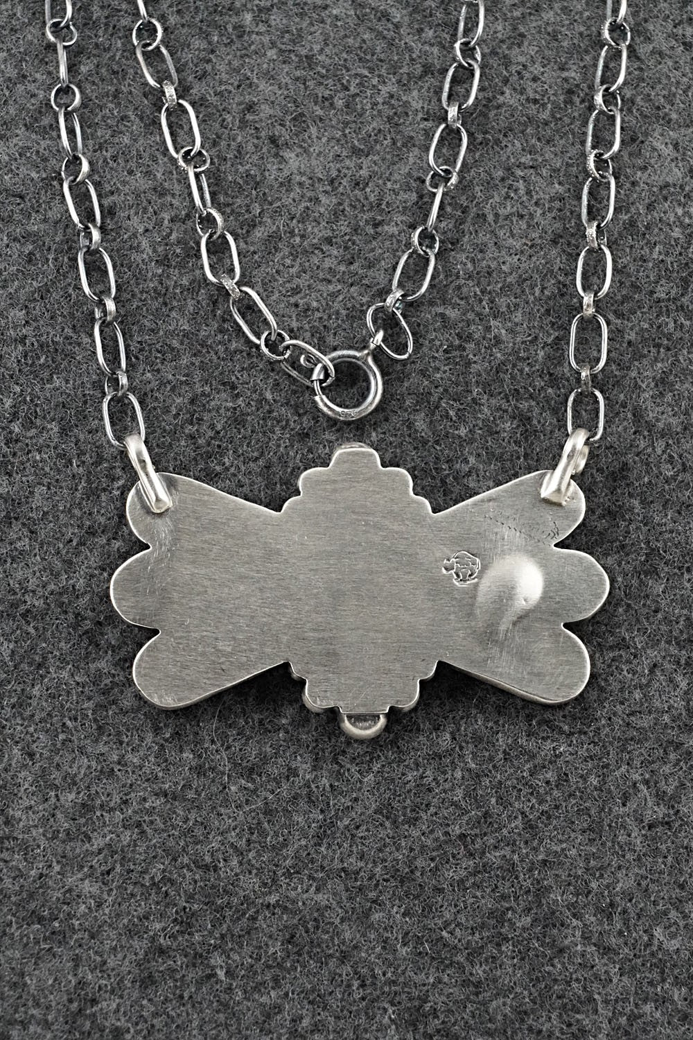 Turquoise & Sterling Silver Necklace - Verley Betone