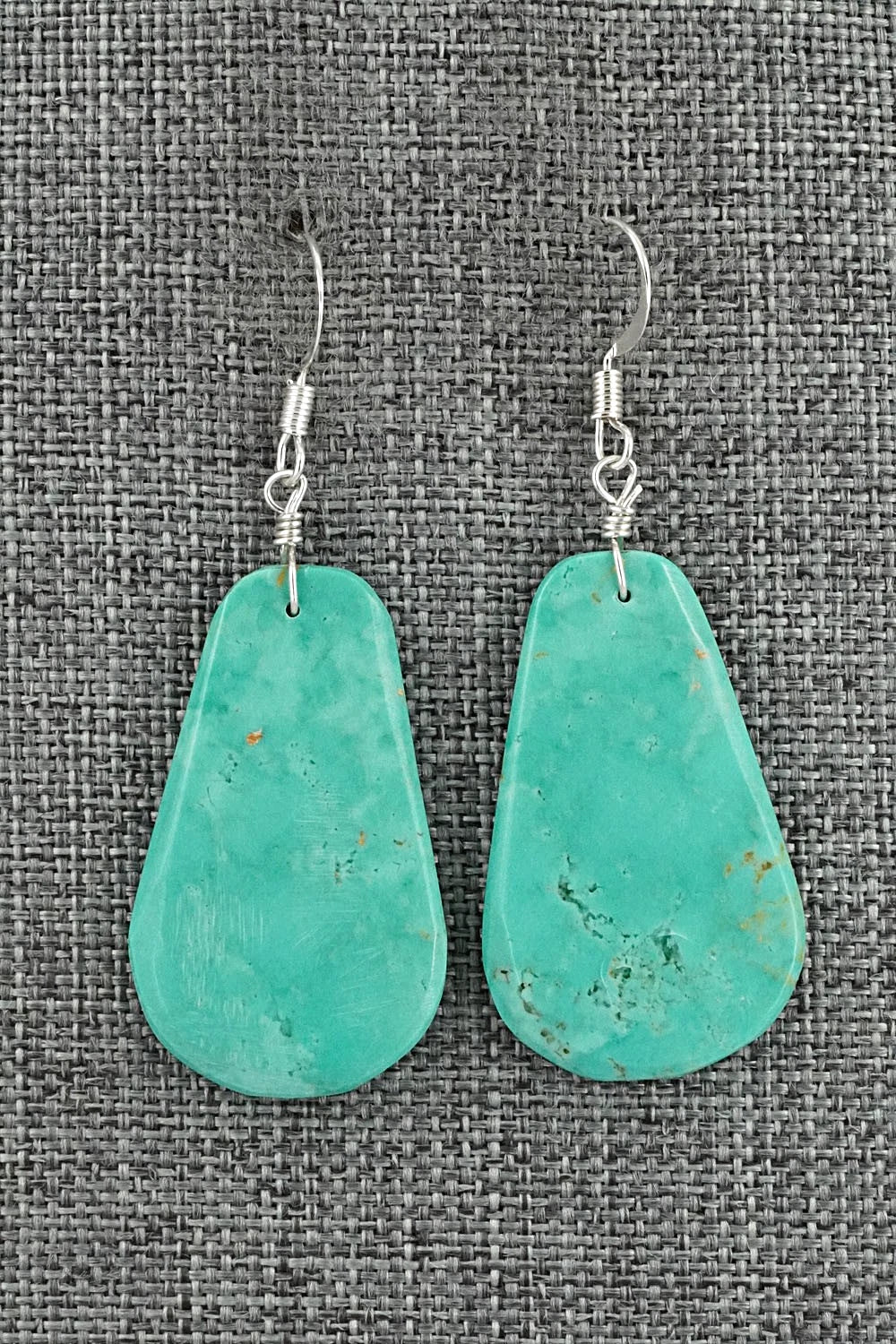 Turquoise & Sterling Silver Earrings - Lupe Lovato