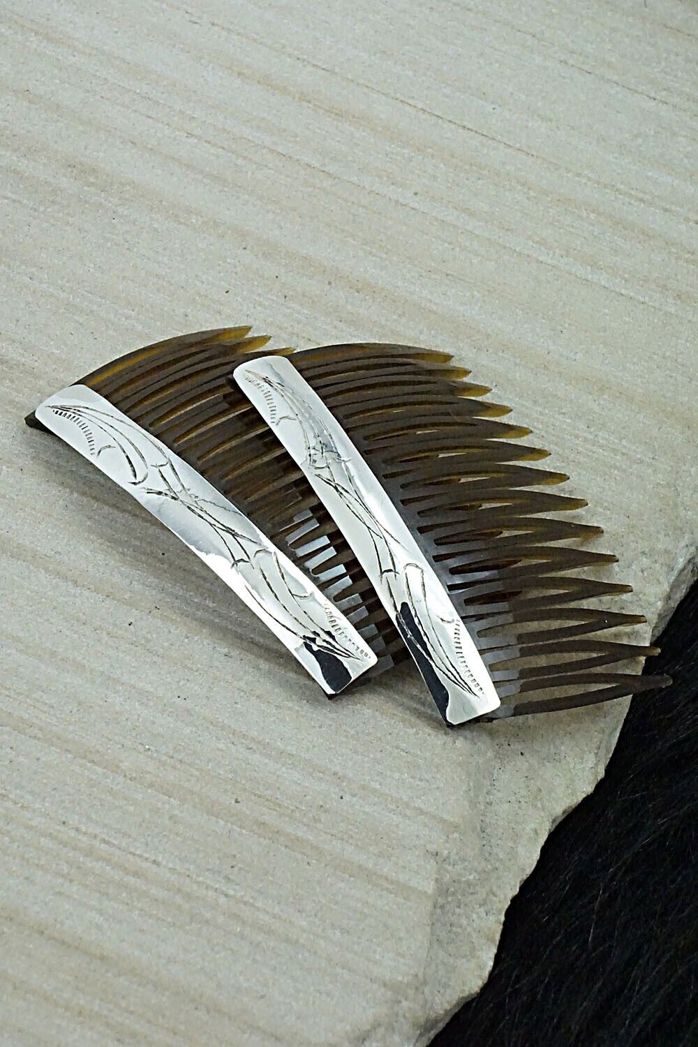Sterling Silver Hair Combs - Randall Dalgai