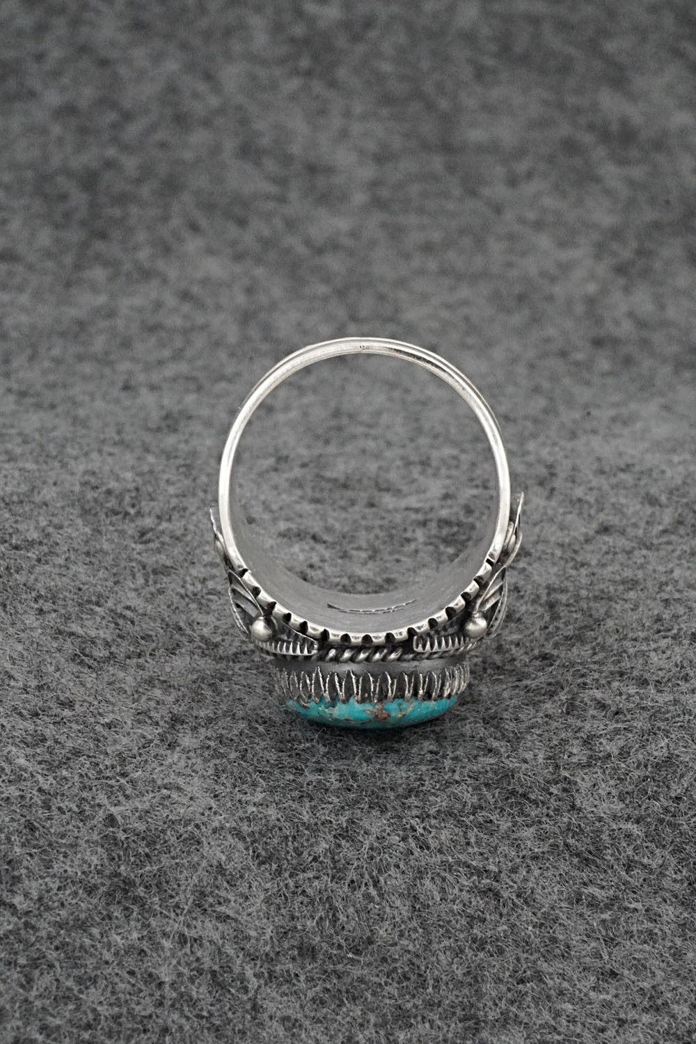 Turquoise & Sterling Silver Ring - Derrick Gordon - Size 10