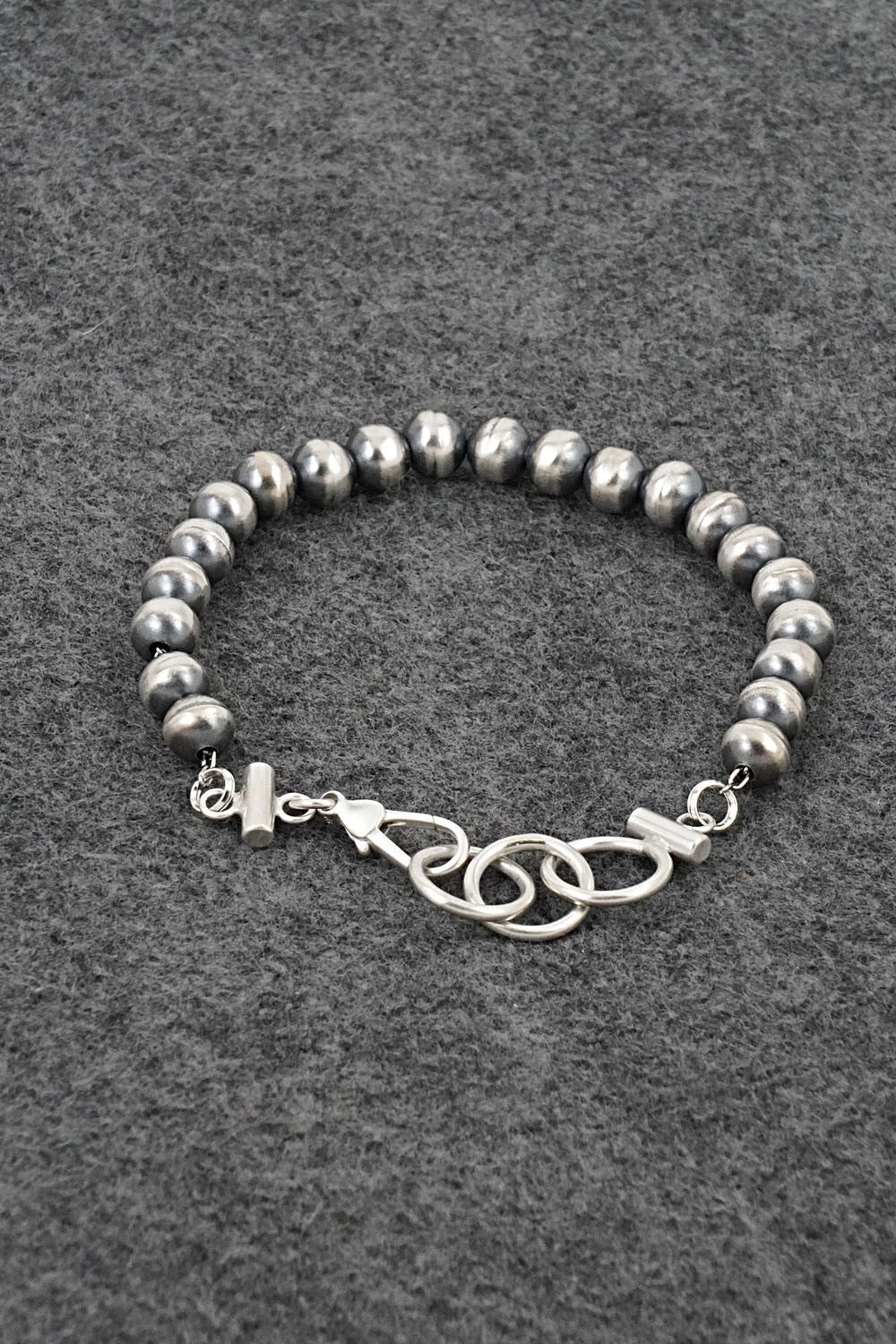 Navajo Pearl Sterling Silver Bracelet - Bryannen Halwood