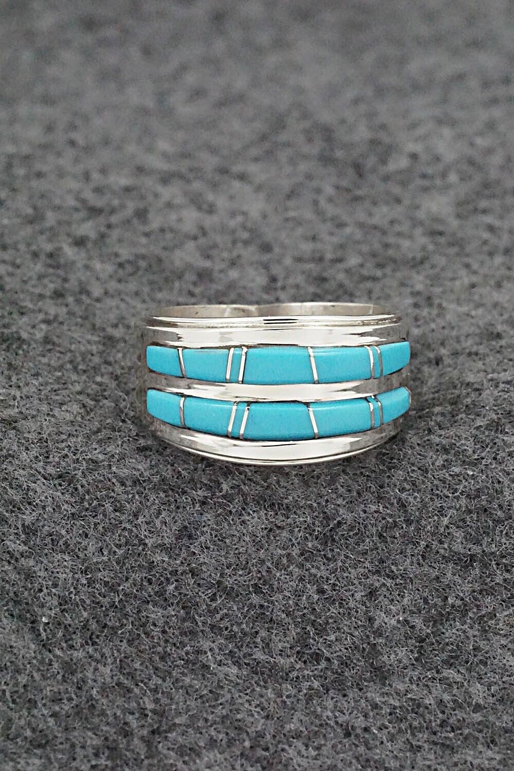Turquoise & Sterling Silver Ring - Wilbert Muskett Jr. - Size 8