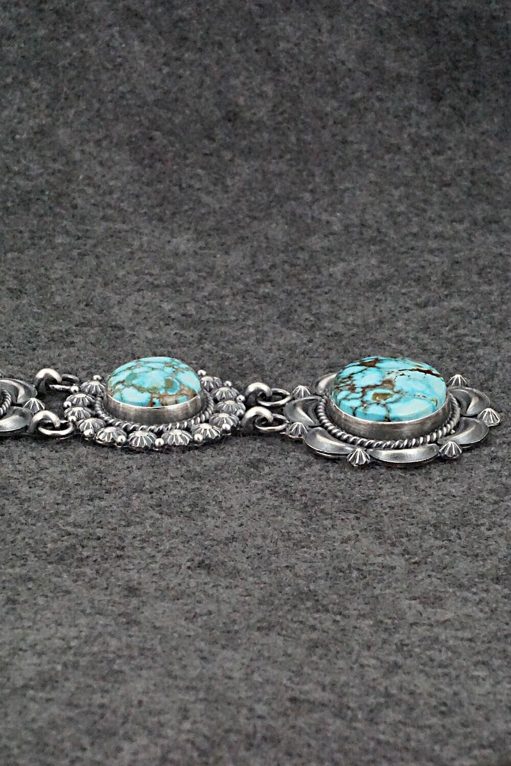 Turquoise & Sterling Silver Pendant - Raymond Delgarito