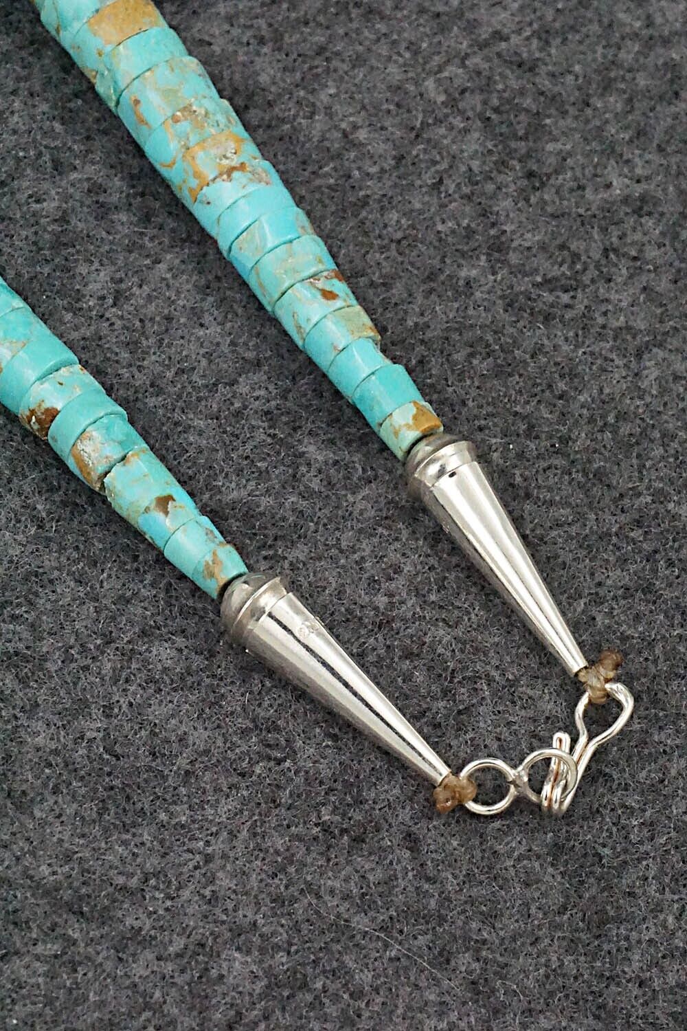 Turquoise & Sterling Silver Necklace - Joe Garcia