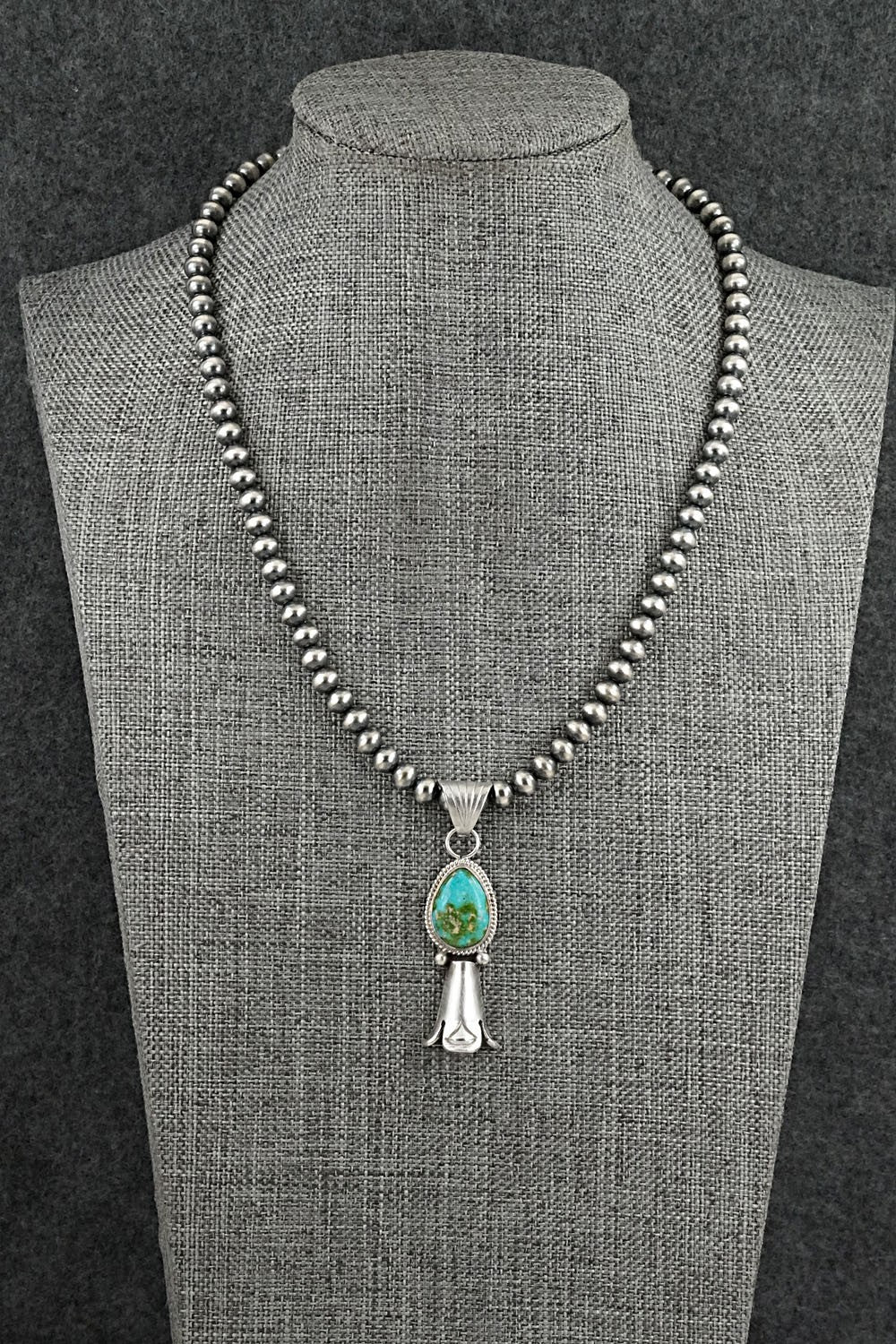 Turquoise & Sterling Silver Necklace - Samuel Yellowhair