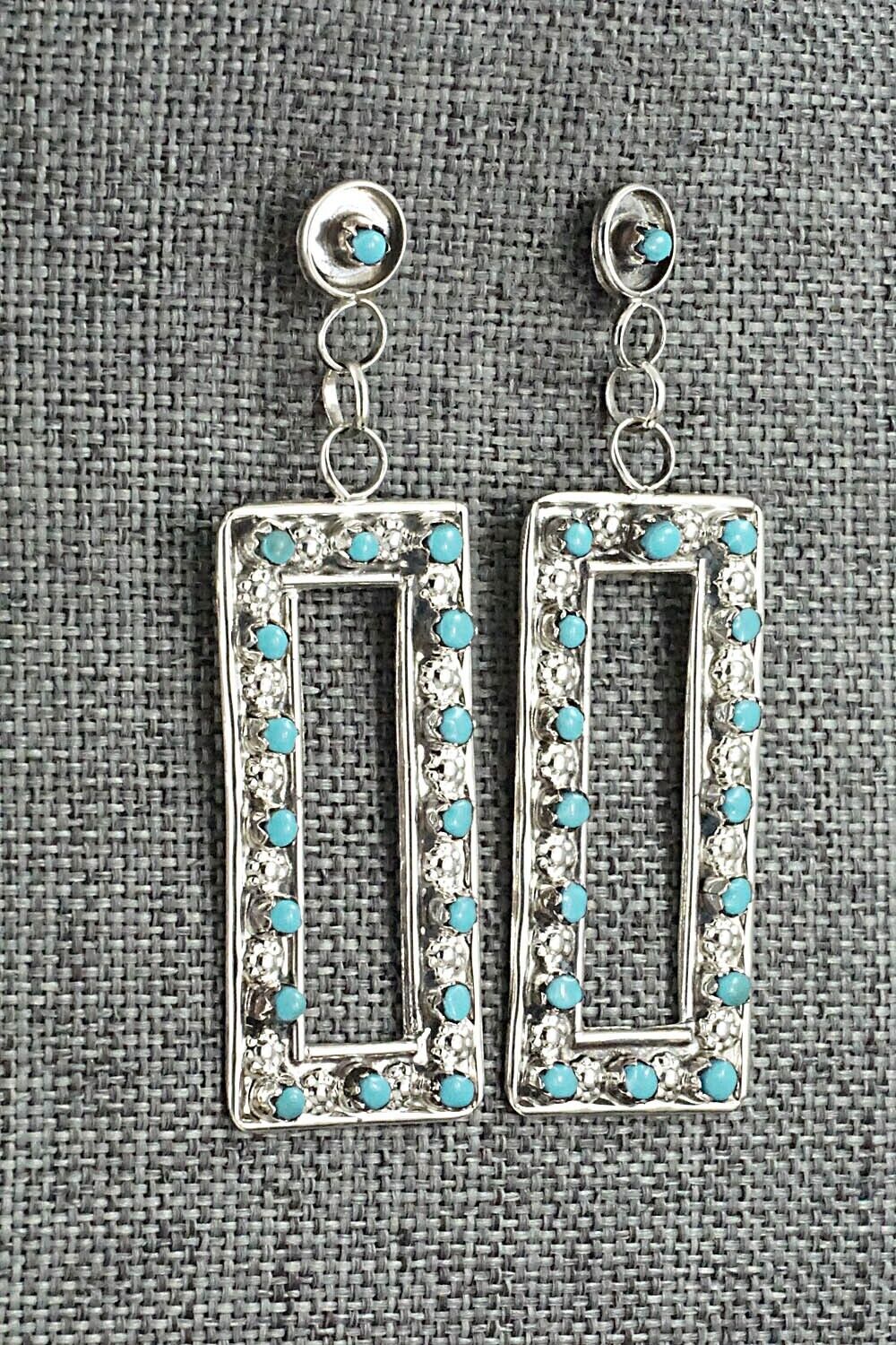 Turquoise & Sterling Silver Earrings - Marlon Quam