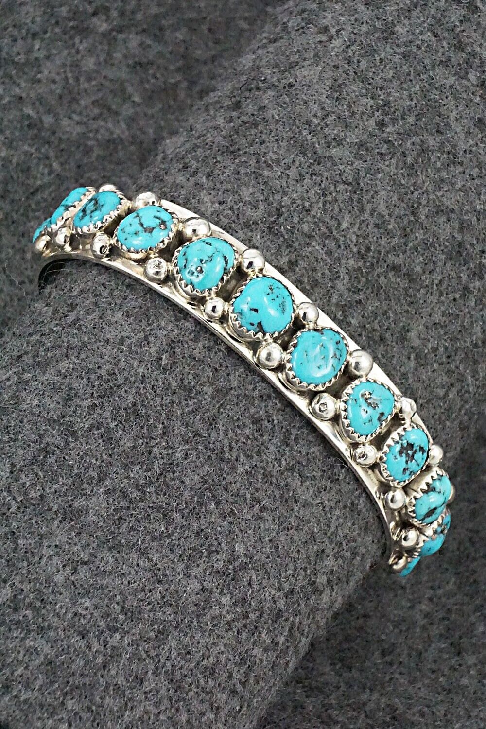 Turquoise & Sterling Silver Bracelet - Darlene Begay