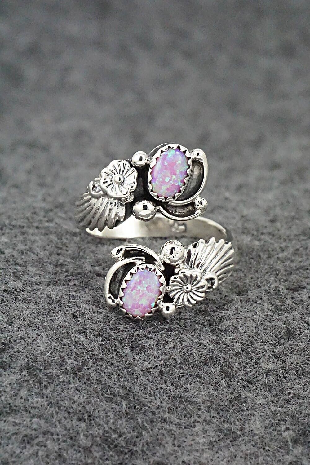 Opalite & Sterling Silver Ring - Etta Belin - Size 8.5