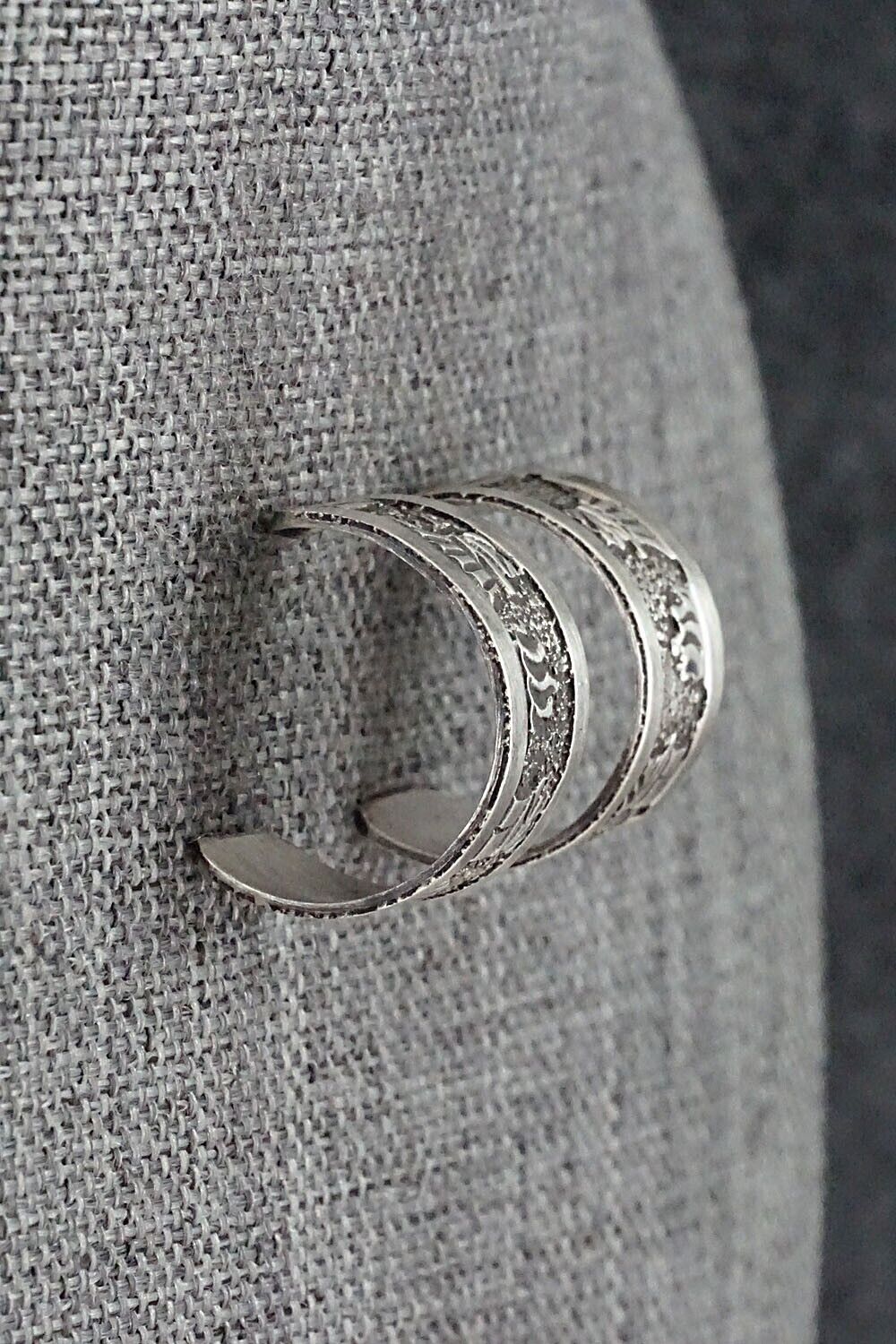 Sterling Silver Hoop Earrings - Elaine Becenti