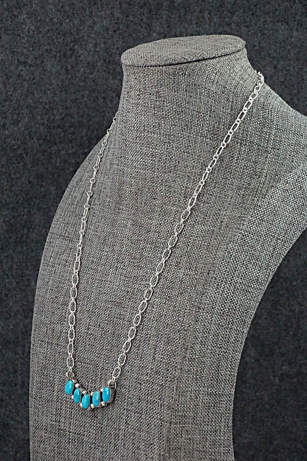 Turquoise & Sterling Silver Necklace - Kimberly Yazzie
