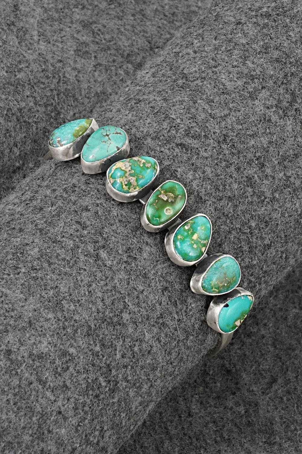 Turquoise & Sterling Silver Bracelet - Tom Lewis