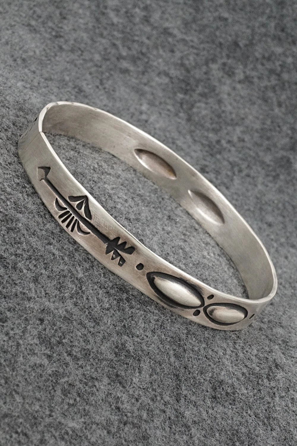 Sterling Silver Bangle Bracelet - Elvira Bill