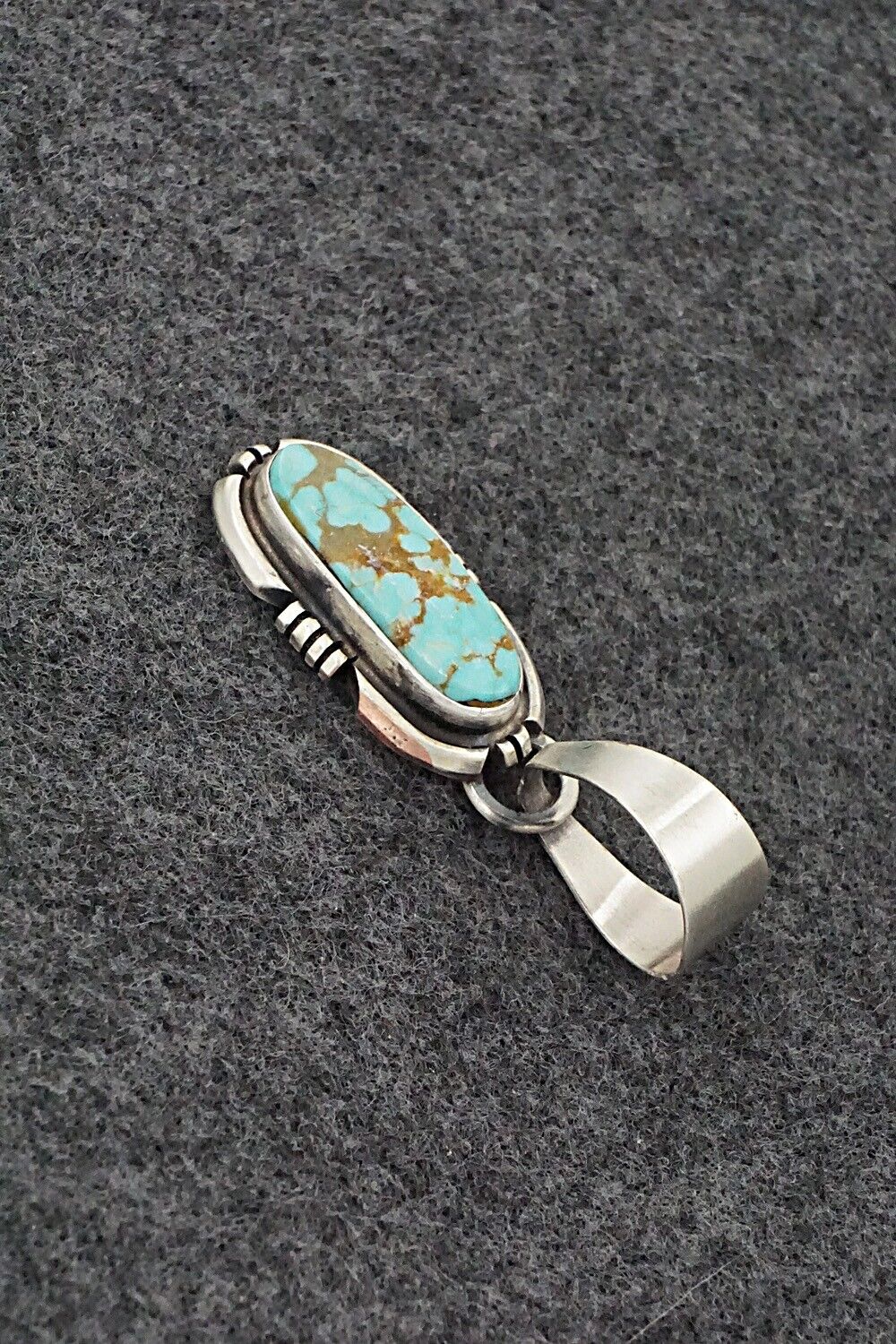 Turquoise & Sterling Silver Pendant - Randy Billy