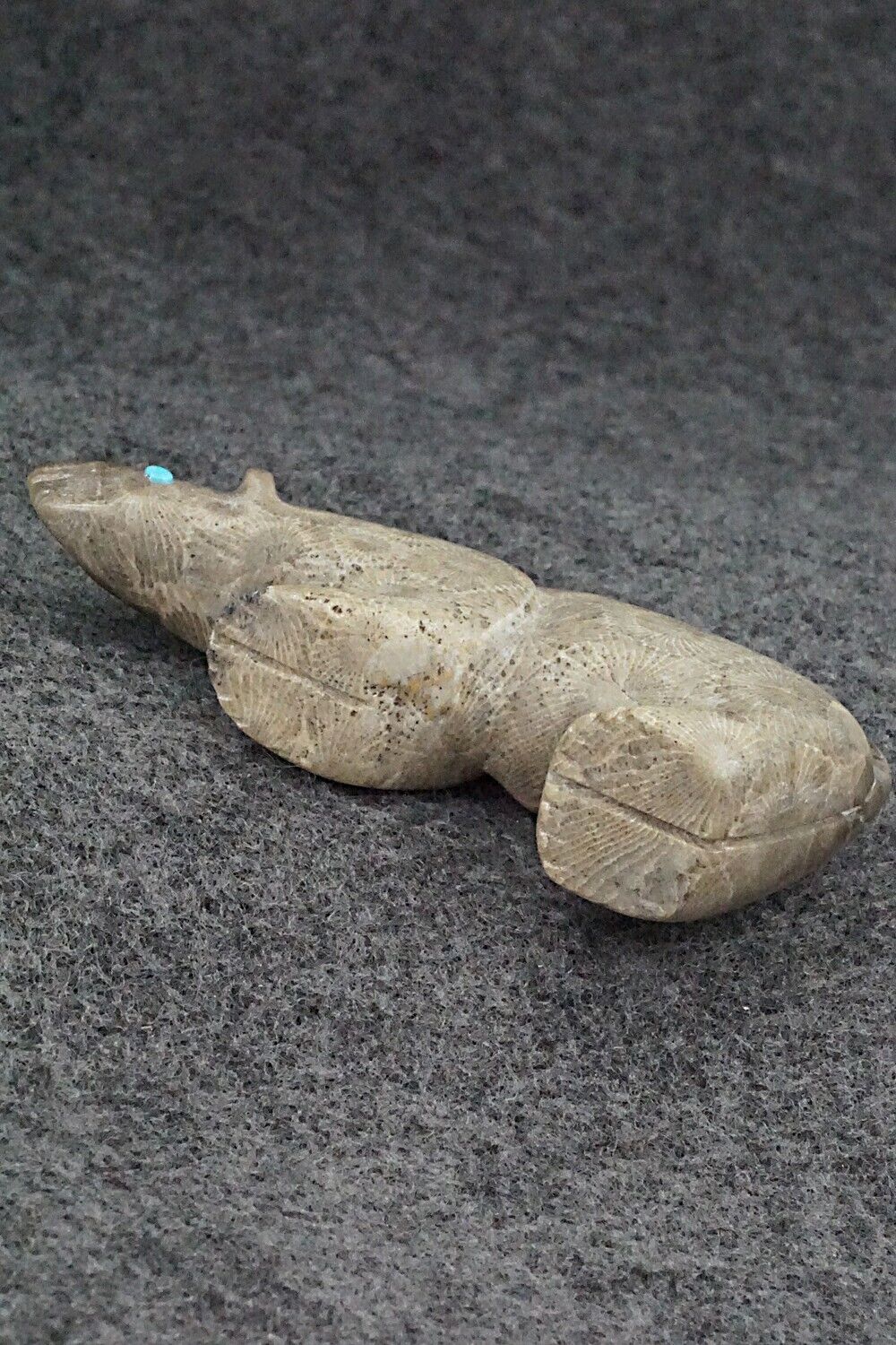 Mountain Lion Zuni Fetish Carving - Ronnie Lunasee