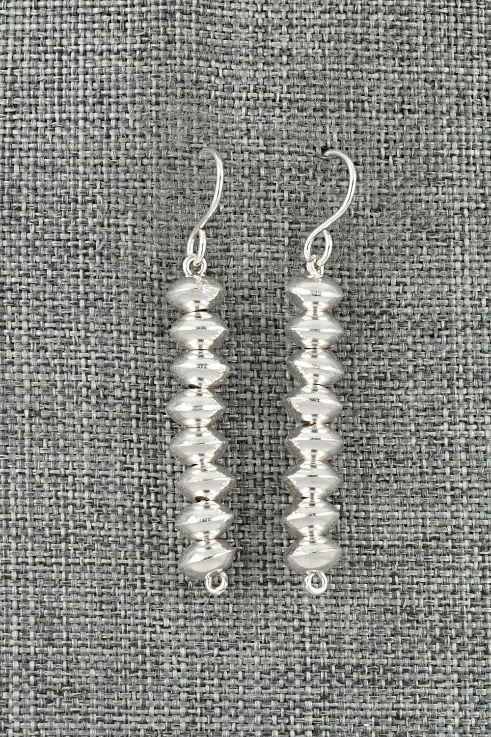 Sterling Silver Navajo Pearl Earrings - Crystal Haley