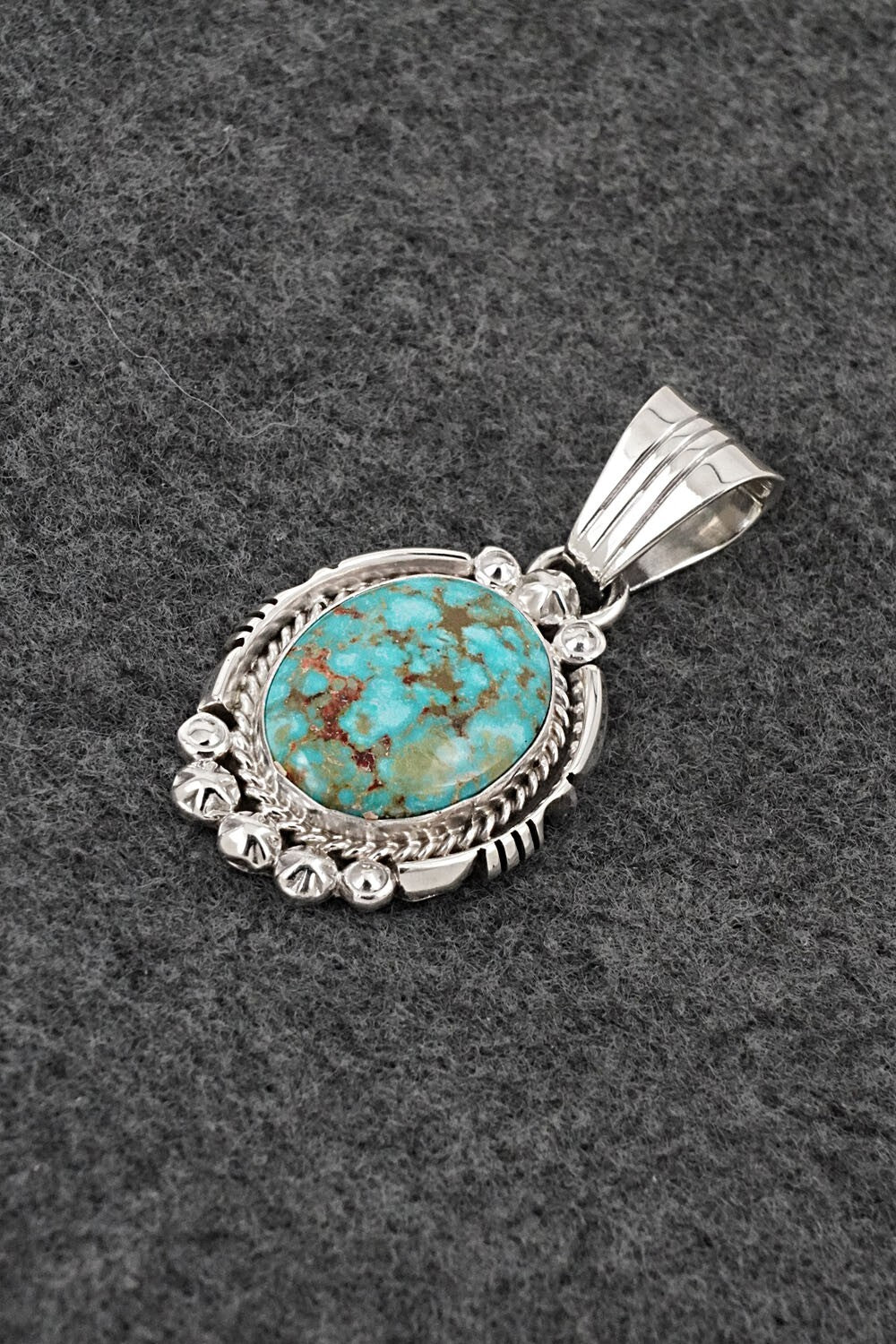 Turquoise & Sterling Silver Pendant - Daniel Benally