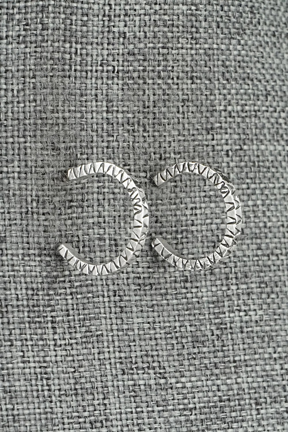 Sterling Silver Hoop Earrings - Elaine Tahe