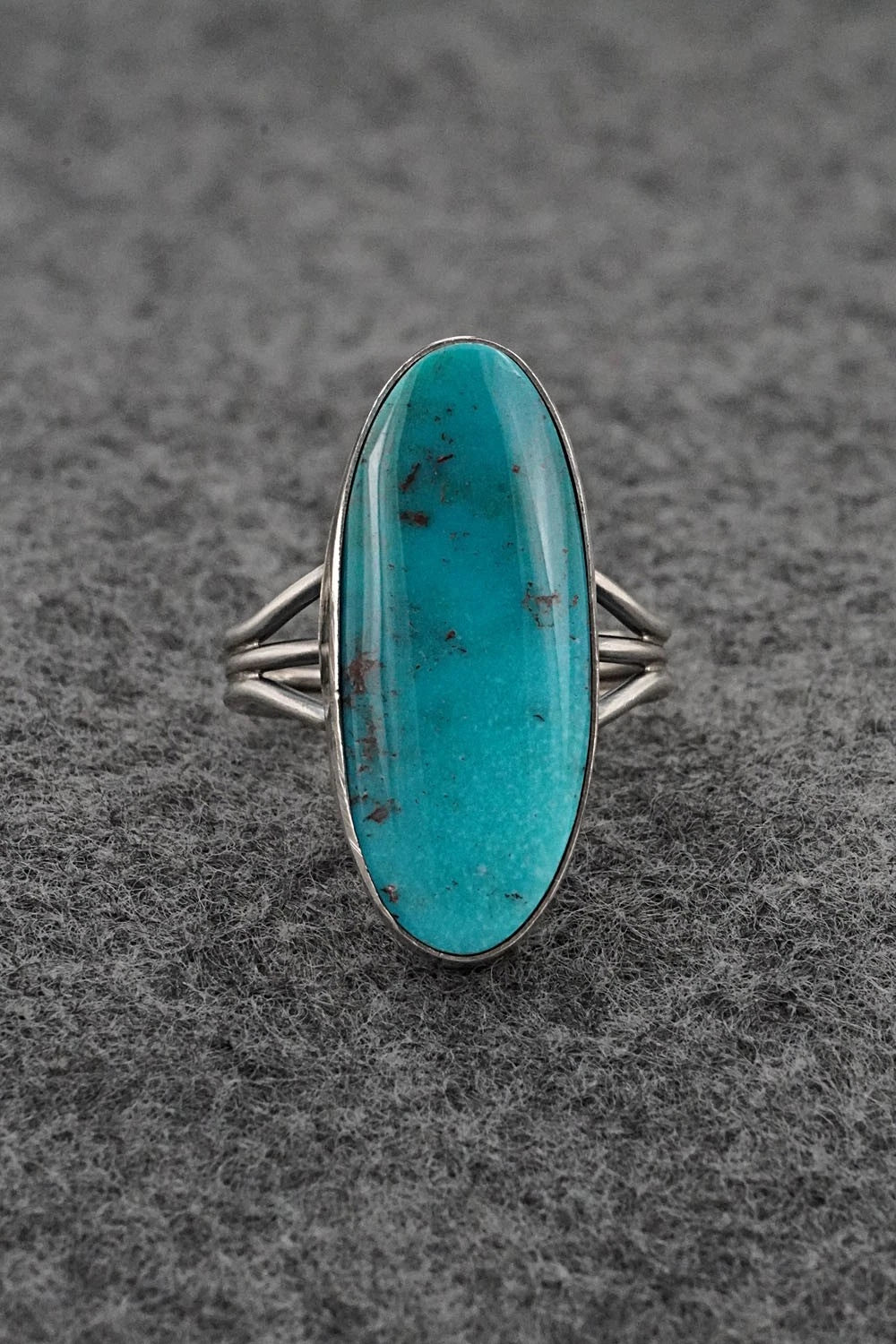 Turquoise & Sterling Silver Ring - Rena Begay - Size 8