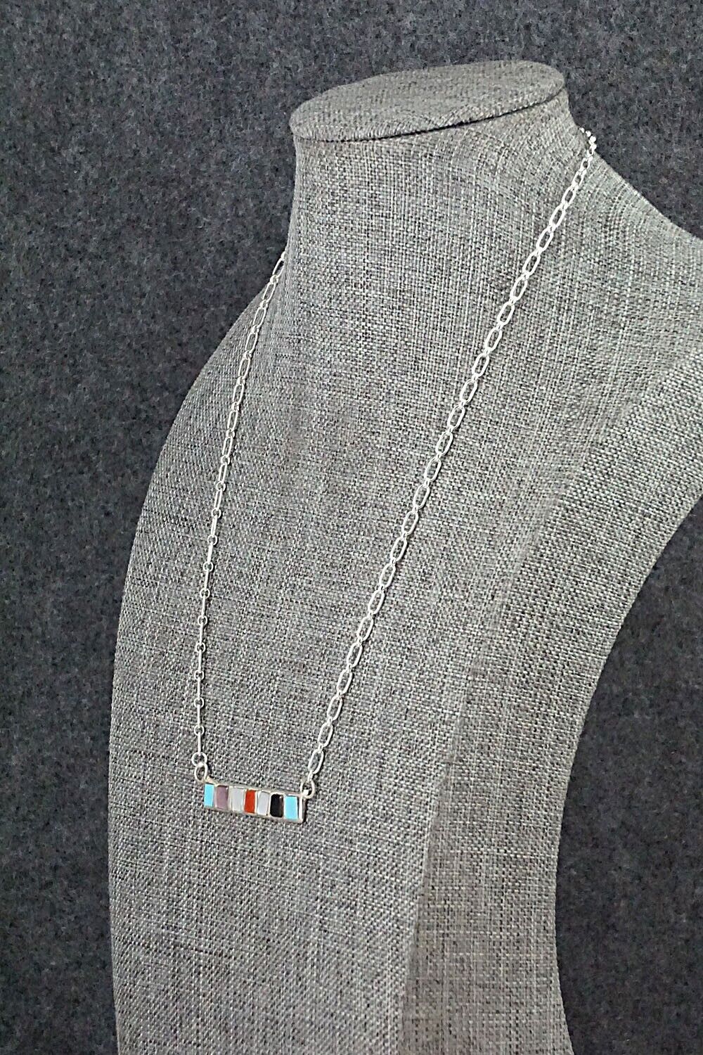 Multi-Stone & Sterling Silver Necklace - Glennetta Luna