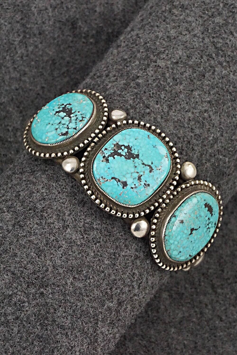 Turquoise & Sterling Silver Bracelet - Calvin Martinez