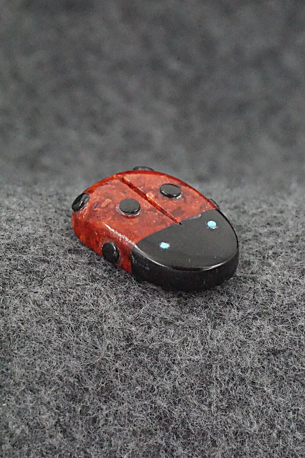 Ladybug Zuni Fetish Carving - Reynold Lunasee