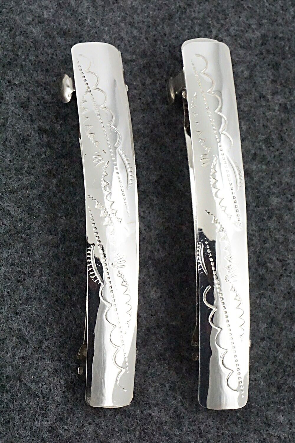 Sterling Silver Hair Barrettes - Randall Dalgai