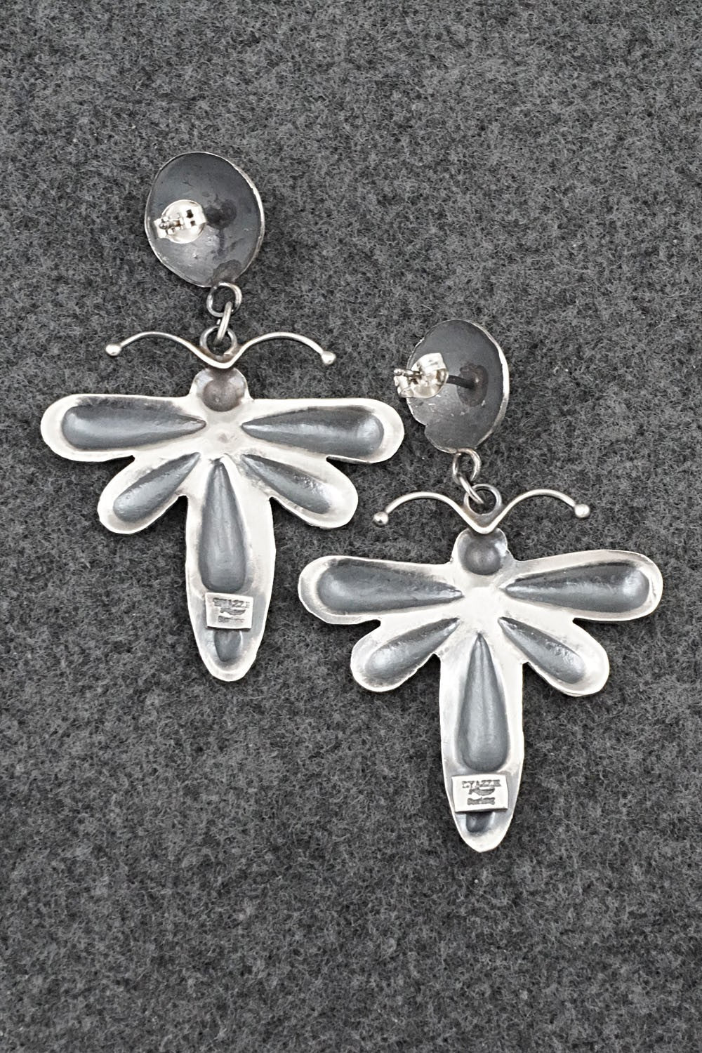 Turquoise & Sterling Silver Earrings - Loretta Chee