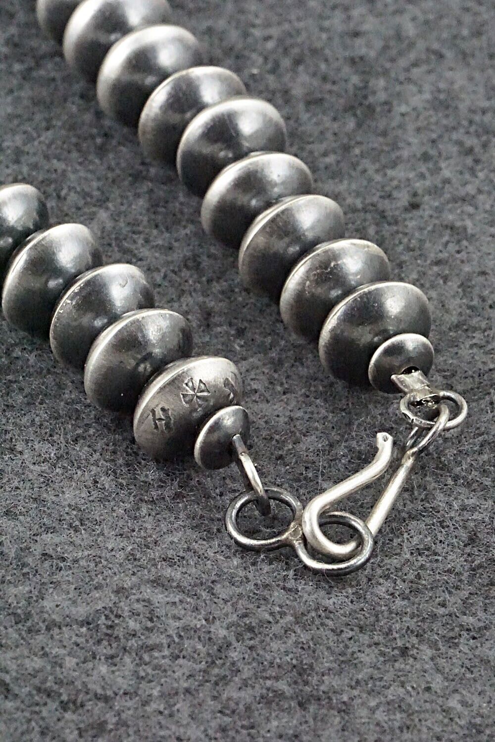 Sterling Silver Navajo Pearl Necklace 20" - Presley Haley