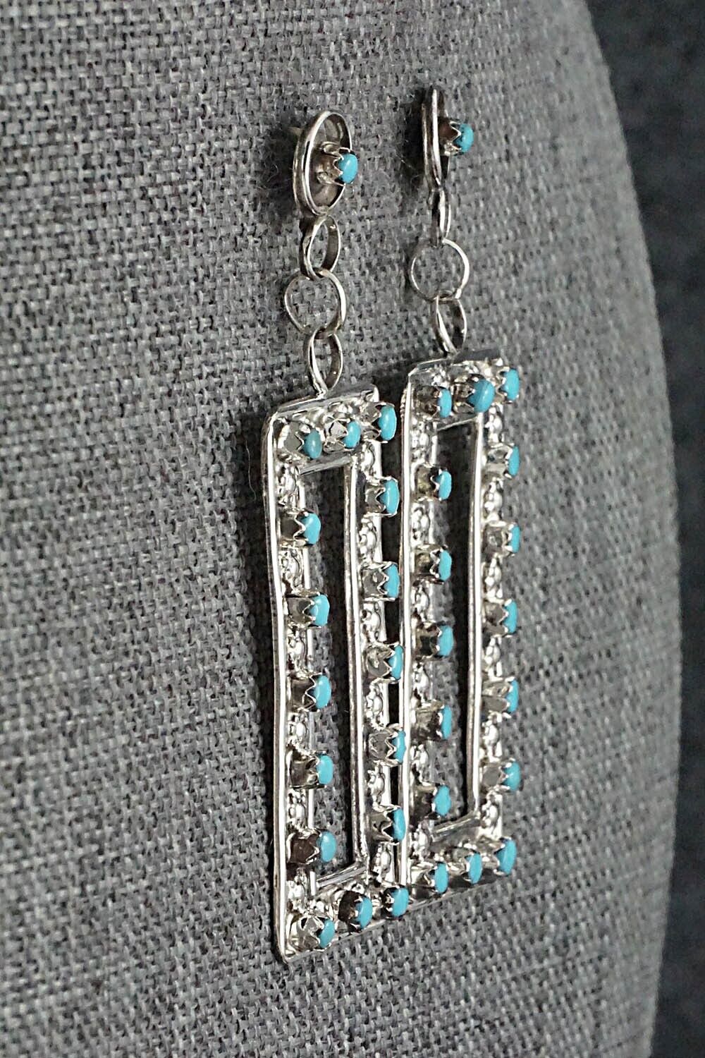 Turquoise & Sterling Silver Earrings - Marlon Quam