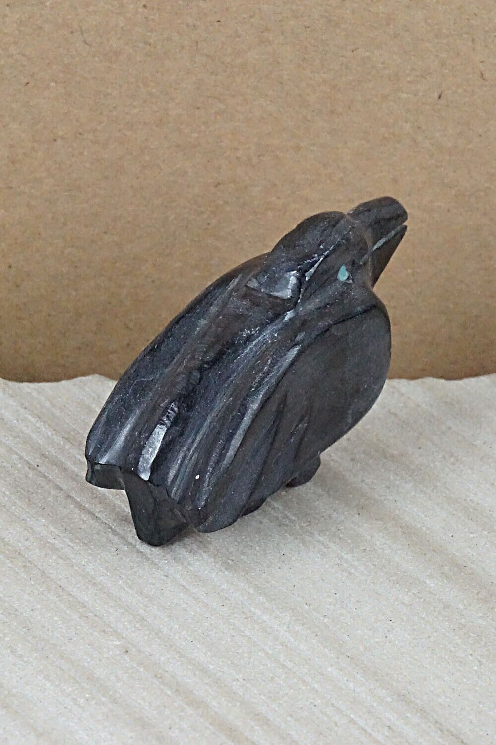 Crow Zuni Fetish Carving - Tim Lementino