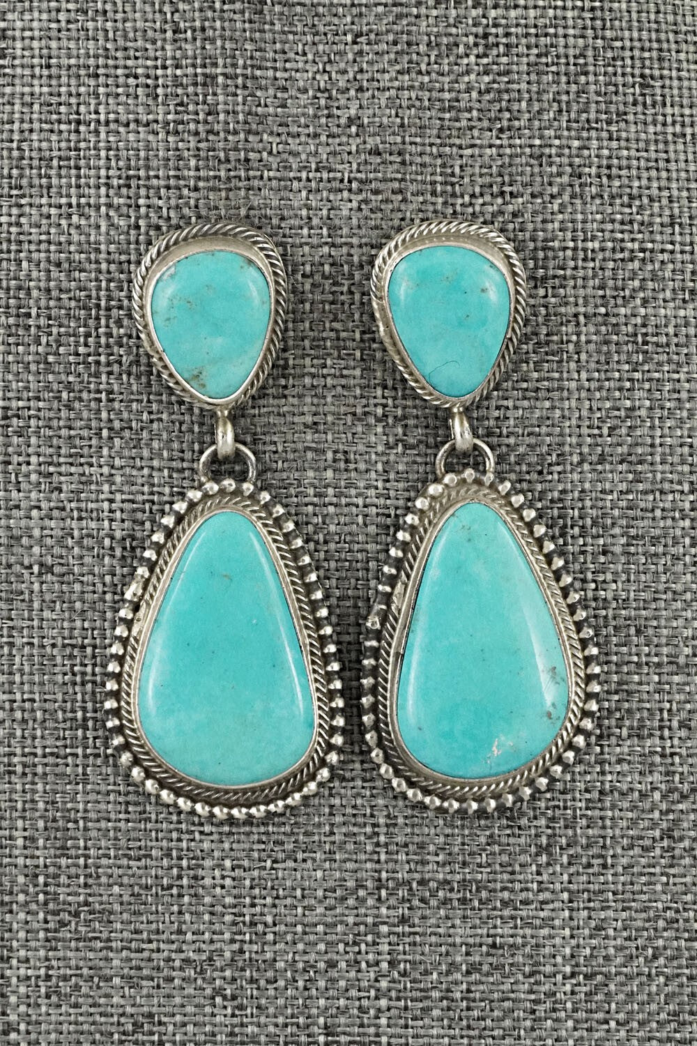 Turquoise & Sterling Silver Squash Blossom Set - Kathleen Chavez