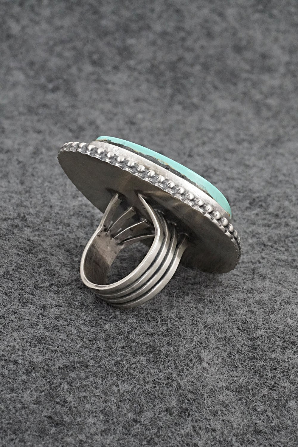 Turquoise & Sterling Silver Ring - Randy Boyd - Size 7.5
