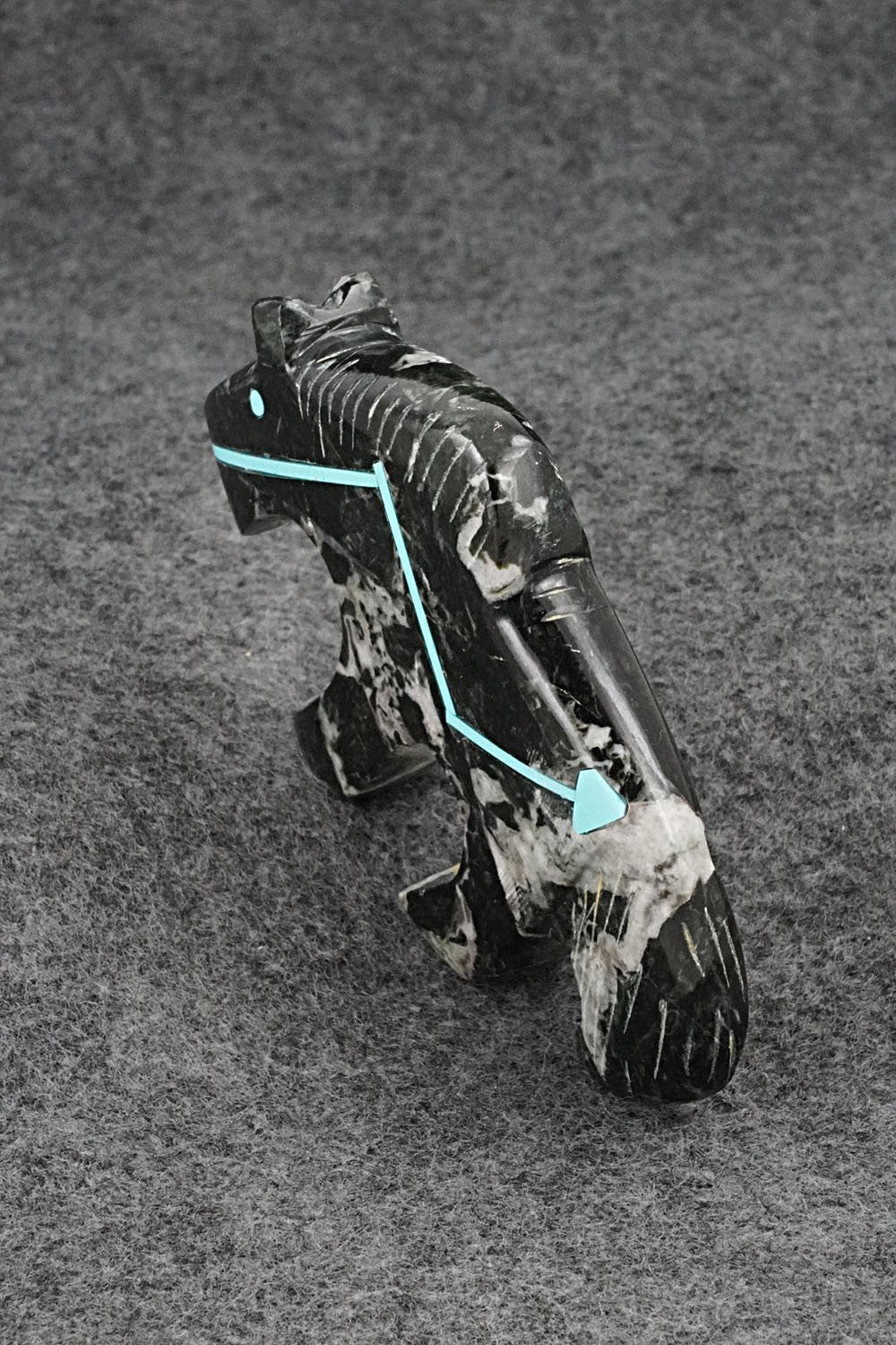 Horse Zuni Fetish Carving - Kenric Laiwakete