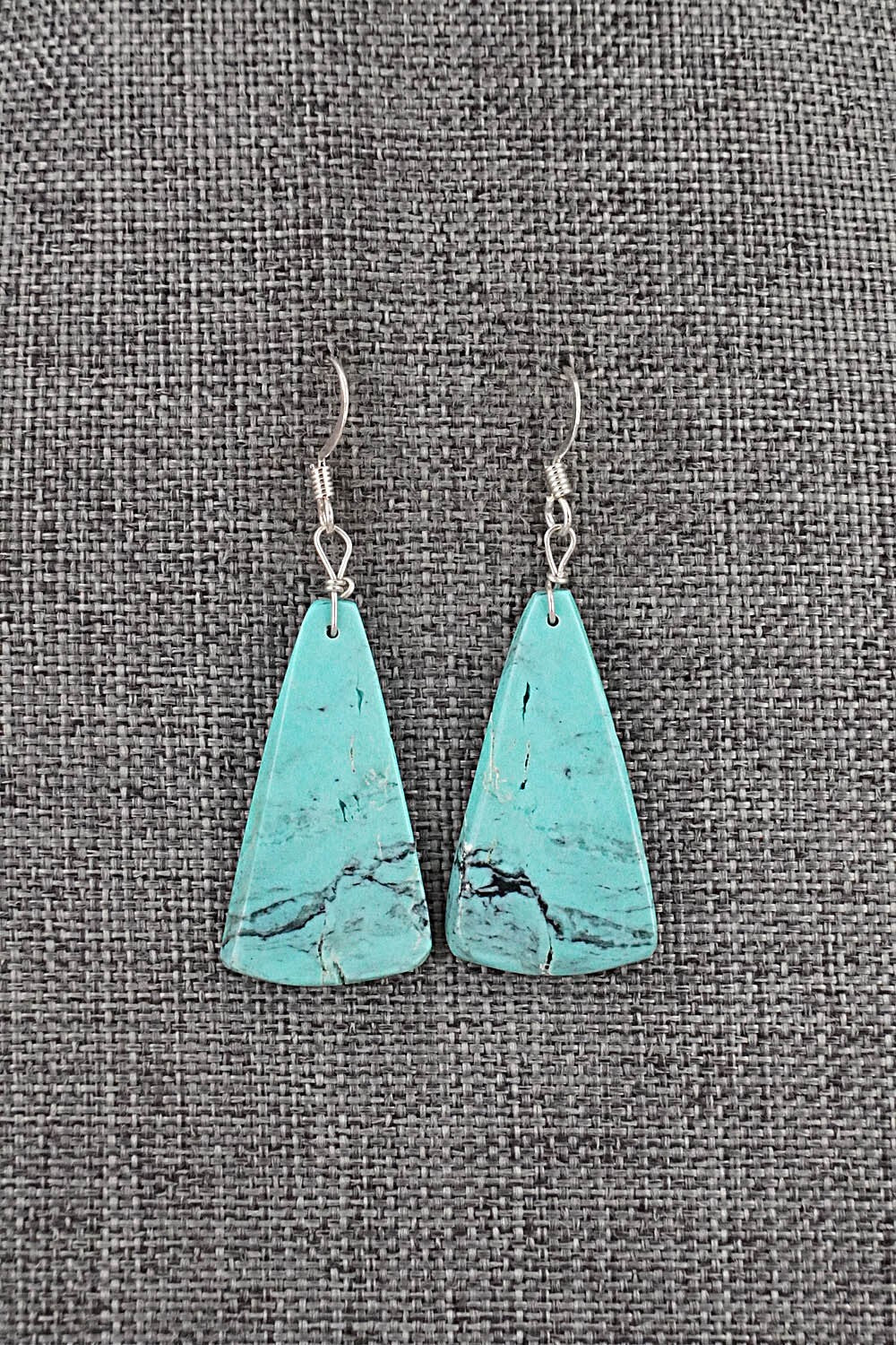 Turquoise & Sterling Silver Earrings - Joe Garcia
