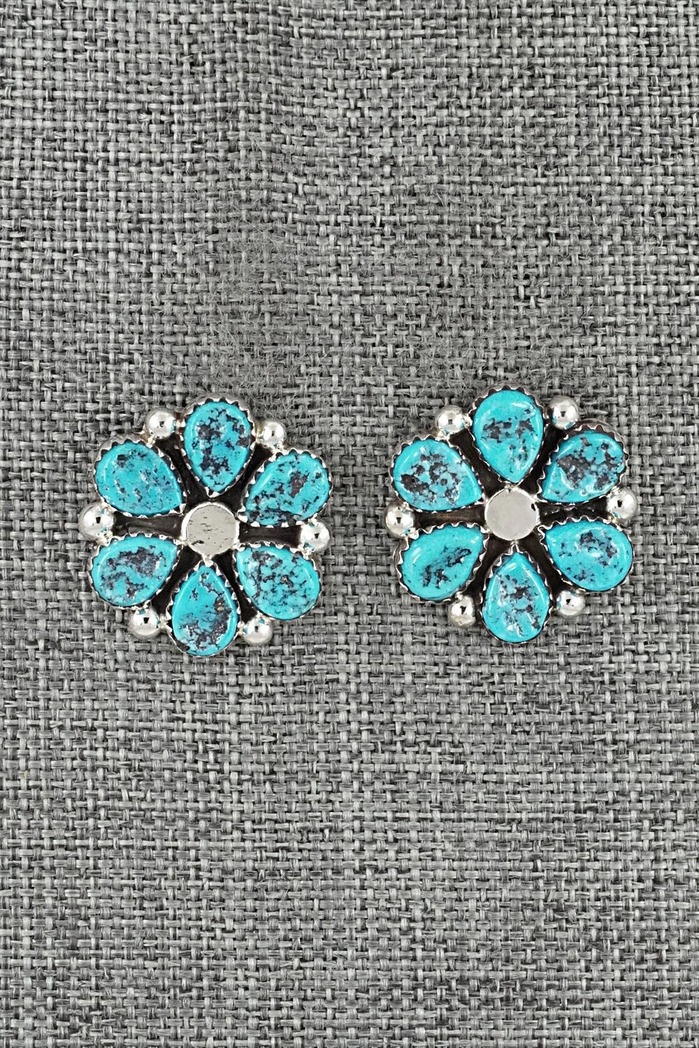 Turquoise & Sterling Silver Earrings - Anthony Brown