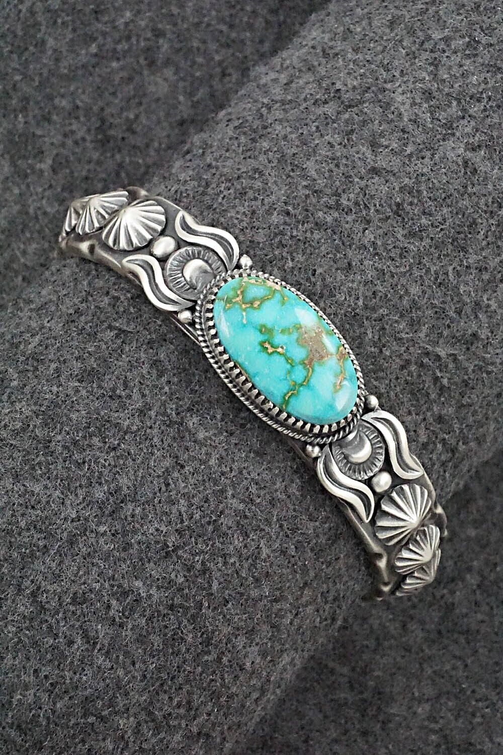 Turquoise & Sterling Silver Bracelet - Delbert Gordon