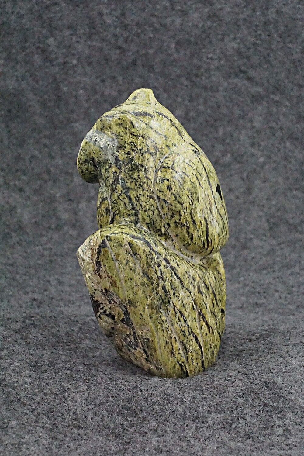 Owl Zuni Fetish Carving - Nelson Yatsatte