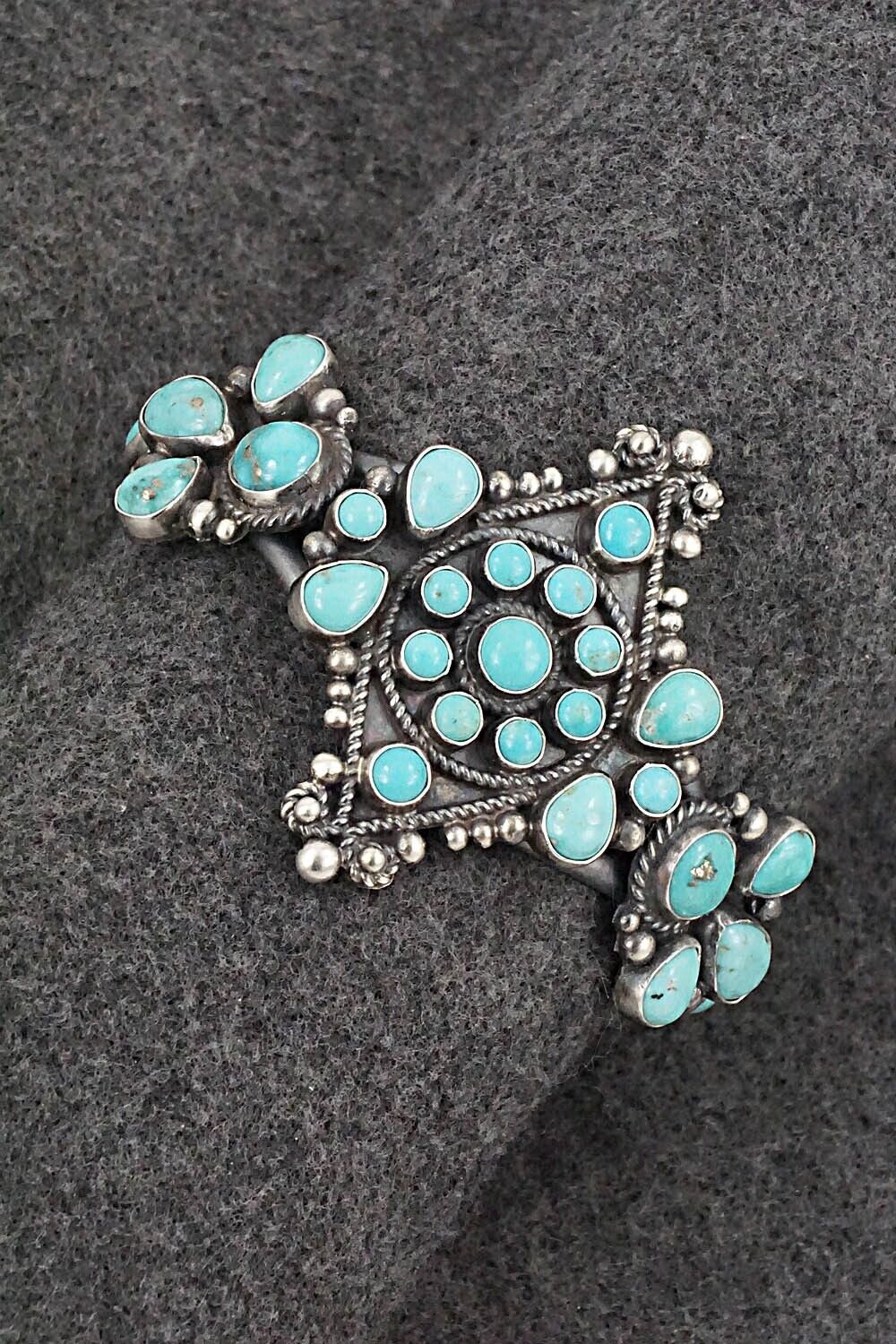 Turquoise & Sterling Silver Bracelet - Devin Brown